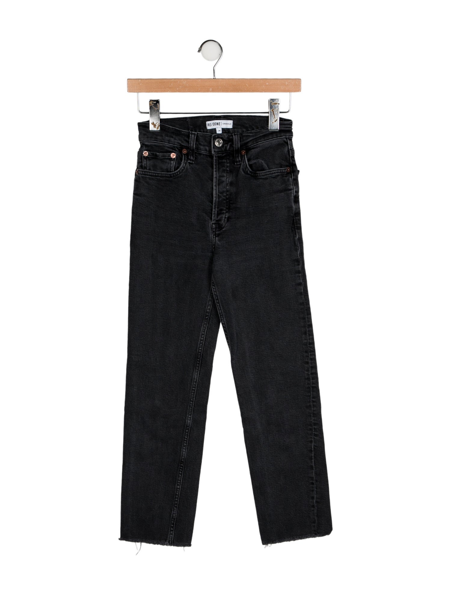 RE/DONE High-Rise Straight Leg Jeans